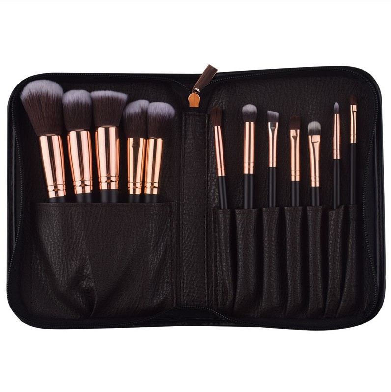 Amazon nuevo 14 cepillo de maquillaje conjunto traje belleza herramientas conjunto completo cepillo de maquillaje en stock fábrica al por mayor