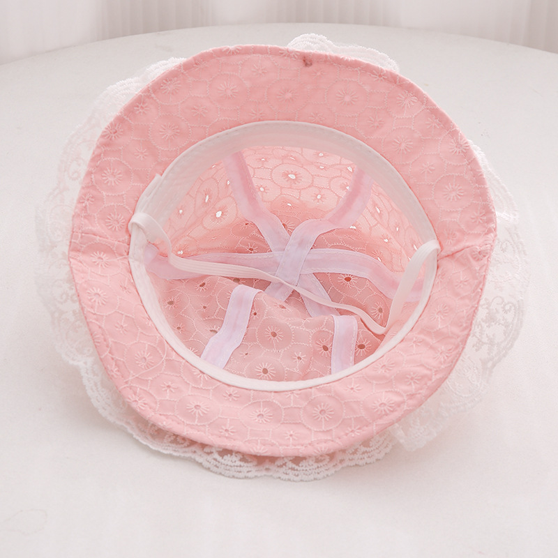 Sombrero de bebé 2024 primavera delgada niñas arco princesa sombrero pescador bebé fresco sombrero solar