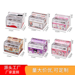 磁気冷蔵庫ステッカー水平冷凍庫ドールハウスミニミニチュアままごと食品おもちゃアイスクリームキャビネットおもちゃ小さな装飾品