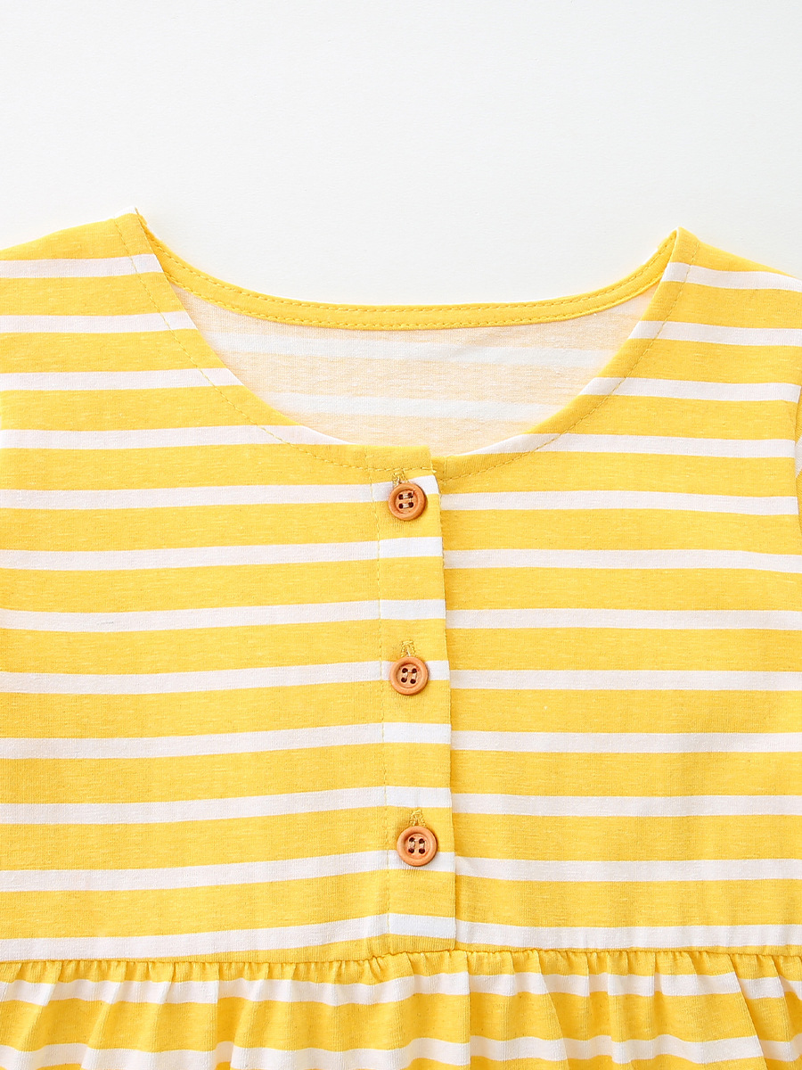 Nuevo vestido de niña de verano dibujos animados animales bordados falda de princesa infantil de punto falda de niña de algodón transfronteriza