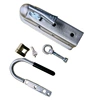 Galvanized trailer cover+golden lock+1 insurance hanging ring+handle