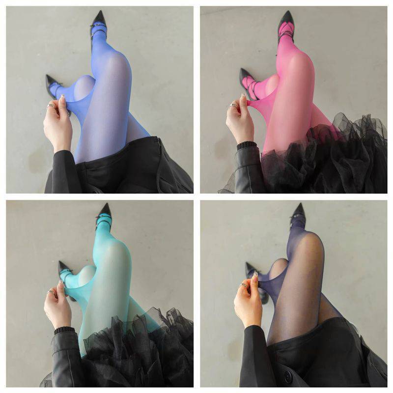 4 pack [blue, rose red, blue and purple] stockings