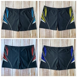 Cross-border hot selling sports men's swimming trunks boxer breathable loose fashion printing boys swimming trunks nylon wholesale