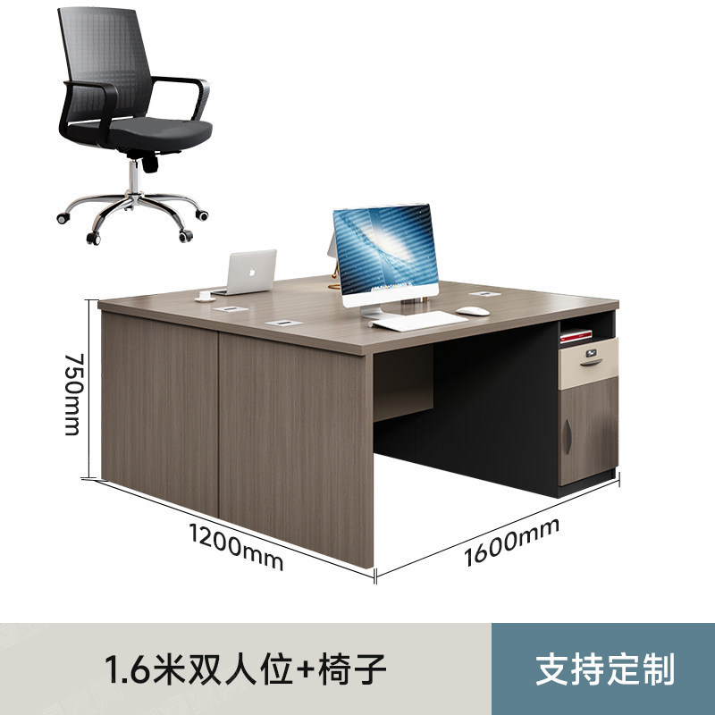 Escritorio simple y moderno de personal individual con gabinete lateral supervisor escritorio de escritorio de escritorio de escritorio de mesa de escritorio mayorista