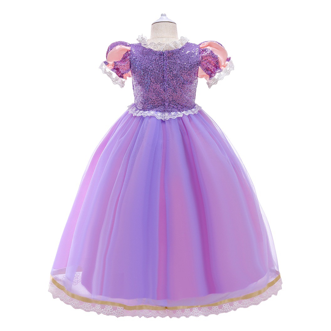 2024 Comercio exterior transfronterizo Halloween niña Elsa Sophia princesa vestido anfitrión Festival traje