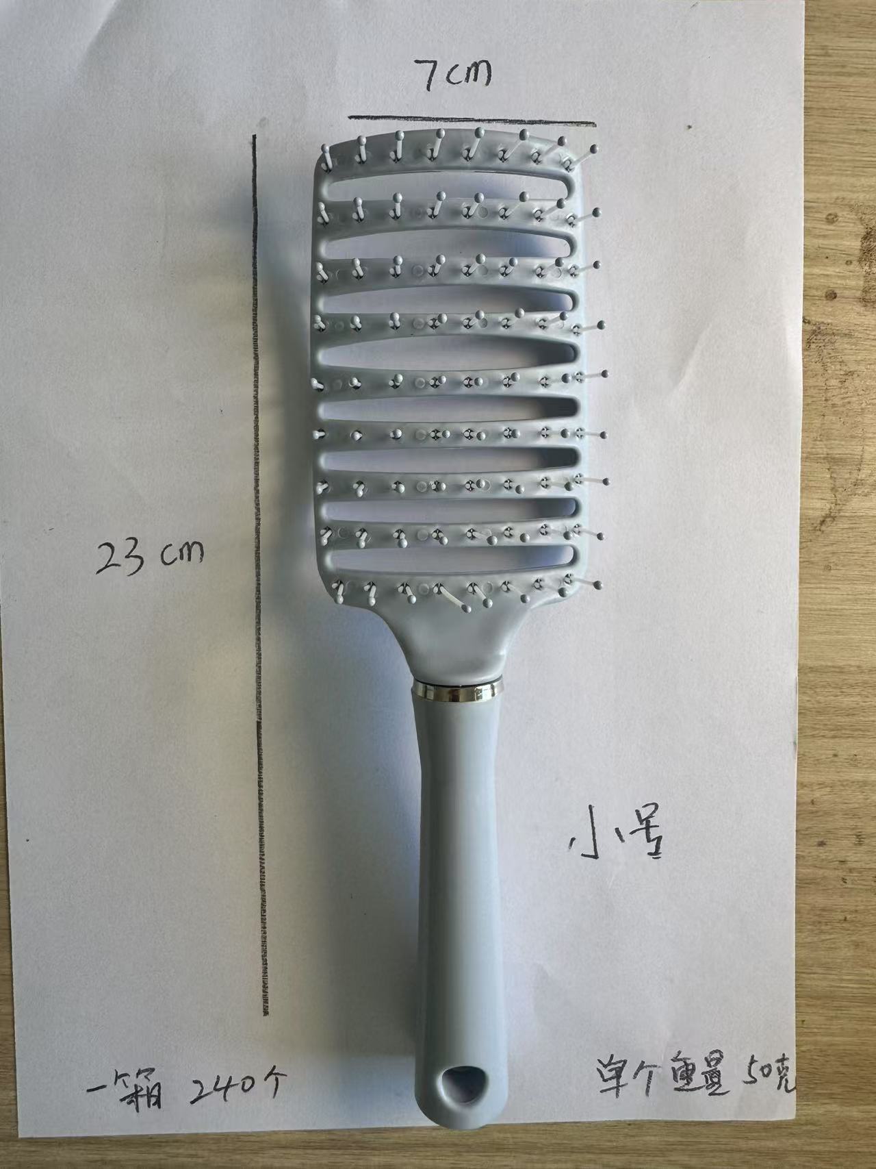 Pein de costilla grande curva cabello de mujer raíz floja artefacto de hombre cabeza grasa gran espalda estilo pein de cabello largo rizado pein de masaje