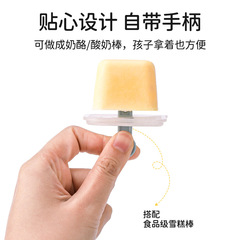 家用寶寶自製冰棒製冰模具食品級嬰兒輔食盒塑料按壓冰格冰塊模具