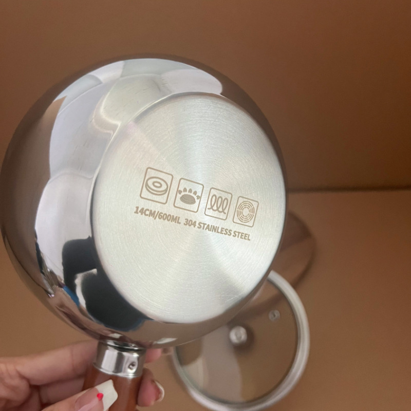 Ciotola di riso al forno con manico, in legno di noce, non rivestita, per zuppa istantanea, lumache, tagliatelle, yogurt e insalata fatta in casa._voghion.com