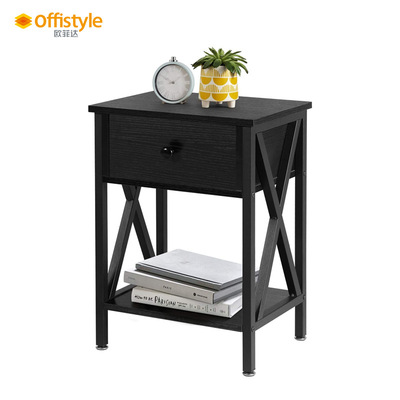 床头柜简约现代卧室创意铁艺卧室床头柜带抽屉储物柜厂家批发