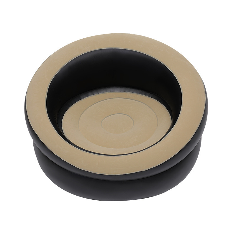 Sofá inflable perezoso grueso a través del espejo, sillón reclinable plegable, sofá exterior con combinación de pedal, sofá flocado