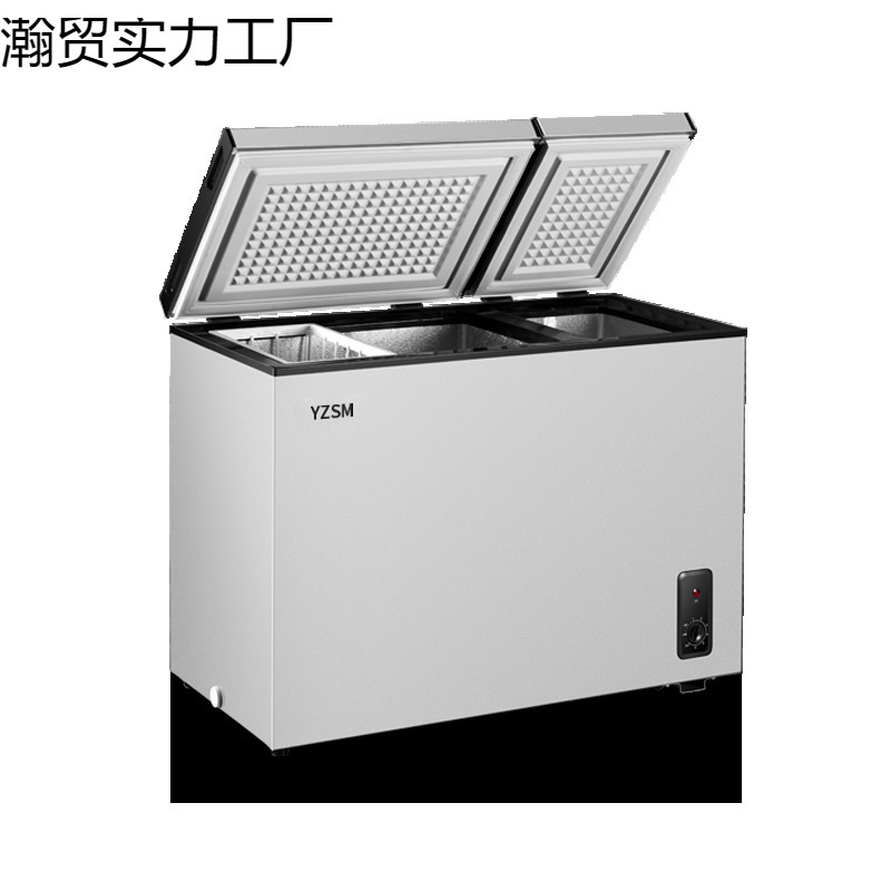 Double-Door Freezer Household Dual-Temperature Freezer Large Capacity Small Commercial Freezer and Refrigerator Dual-Purpose Mini [Manufacturer]