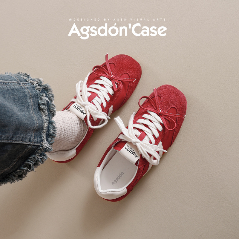 Zapatillas de entrenamiento estilo ballet Augusden para mujer, novedad de otoño 2025, zapatillas deportivas retro informales, estilo dopamine.