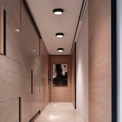 Passageway corridor lamp modern minimalist three-color light dark installation LED entrance hall outdoor balcony ceiling light surface-mounted tube light