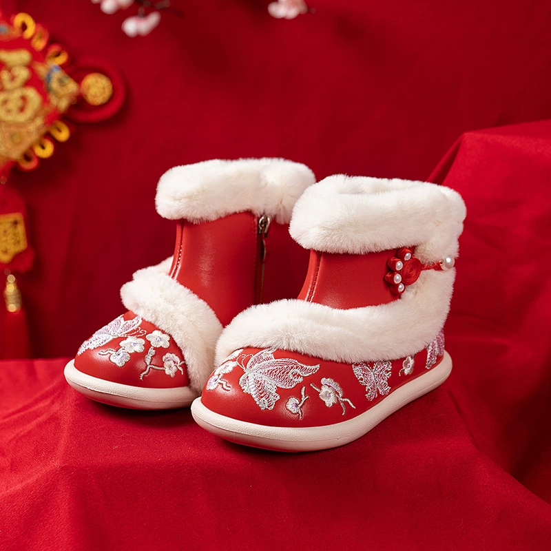 Обувь для девочек Hanfu обувь для новогодних зимних костюмов