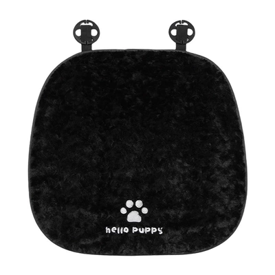 Headrest, Pillow Cute Puppy Car Seat - rabbit-fur-puppy-cushion-white-front-row