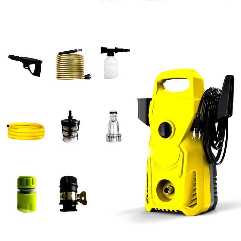 家用清洗机便捷式高压水枪清洗机1400W车载高压洗车机