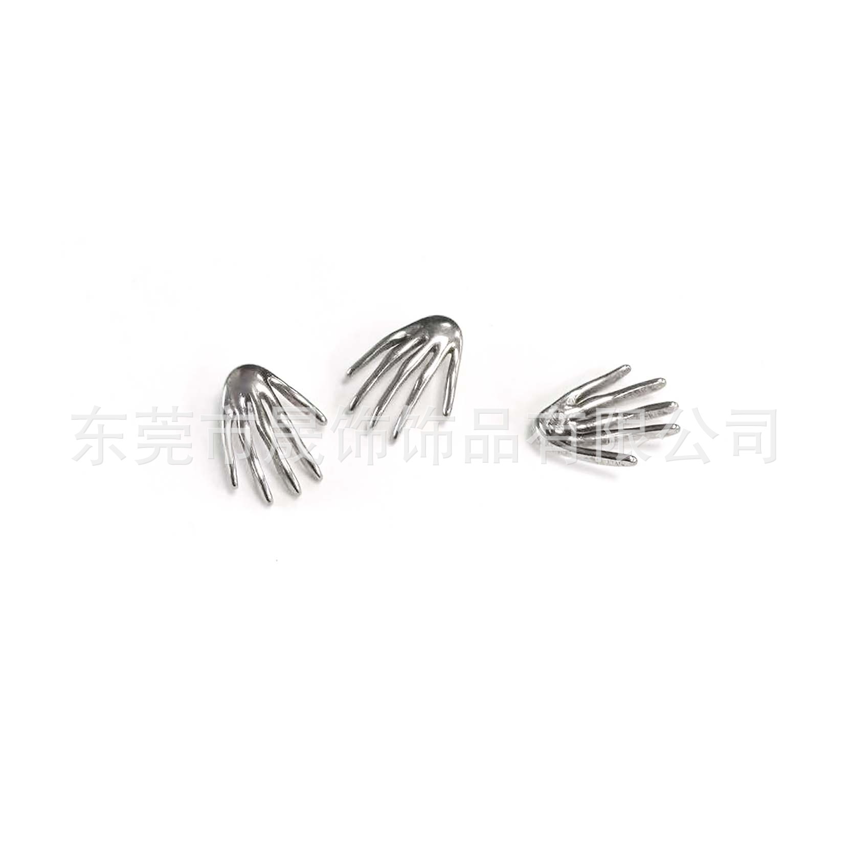 F136 Titanium Alloy Skull 手鬼 Prong Ear Stud Helix Cartilage Stud Labret Stud G23 Titanium Piercing Jewelry Accessories