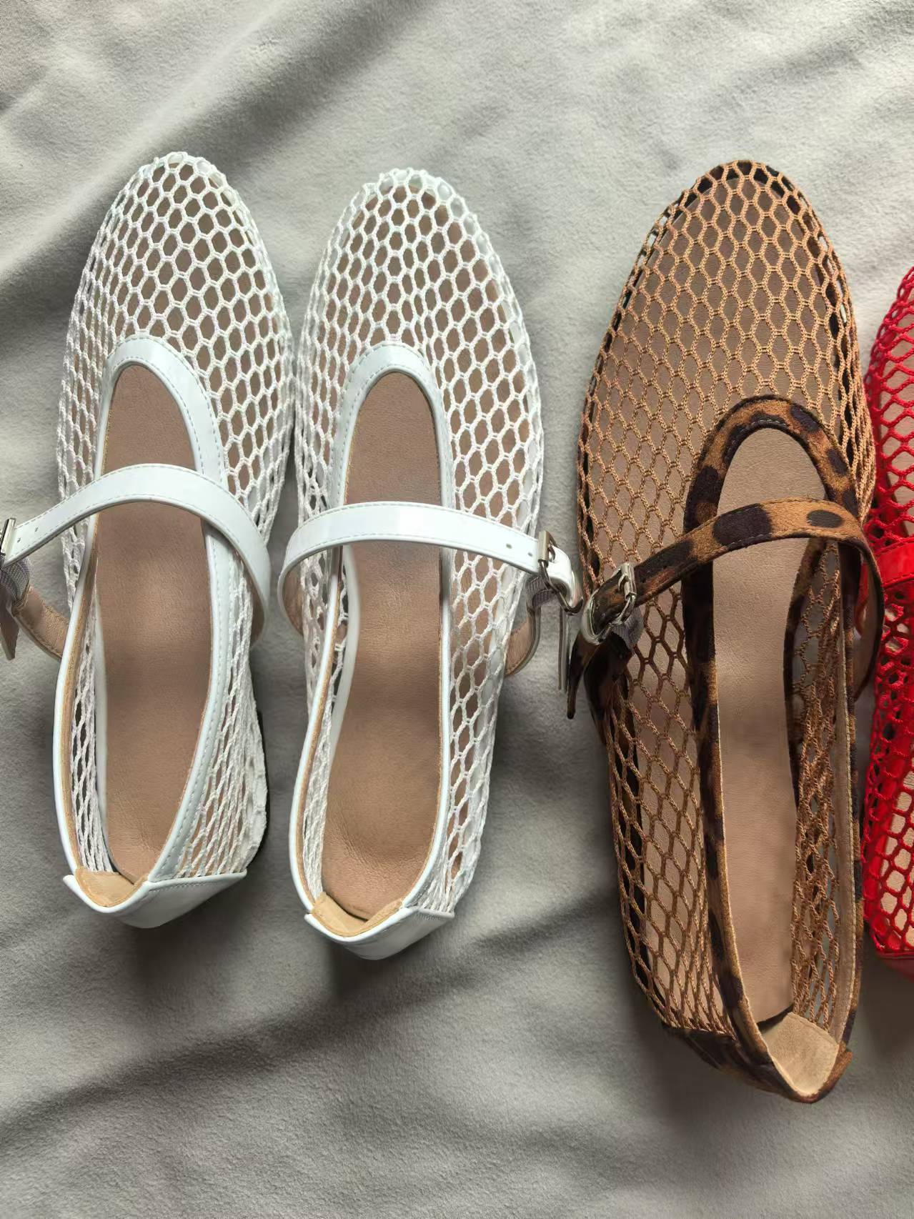 Mary Jane Women's Flat Sandals Breathable Mesh Round Toe Shoes_voghion.com