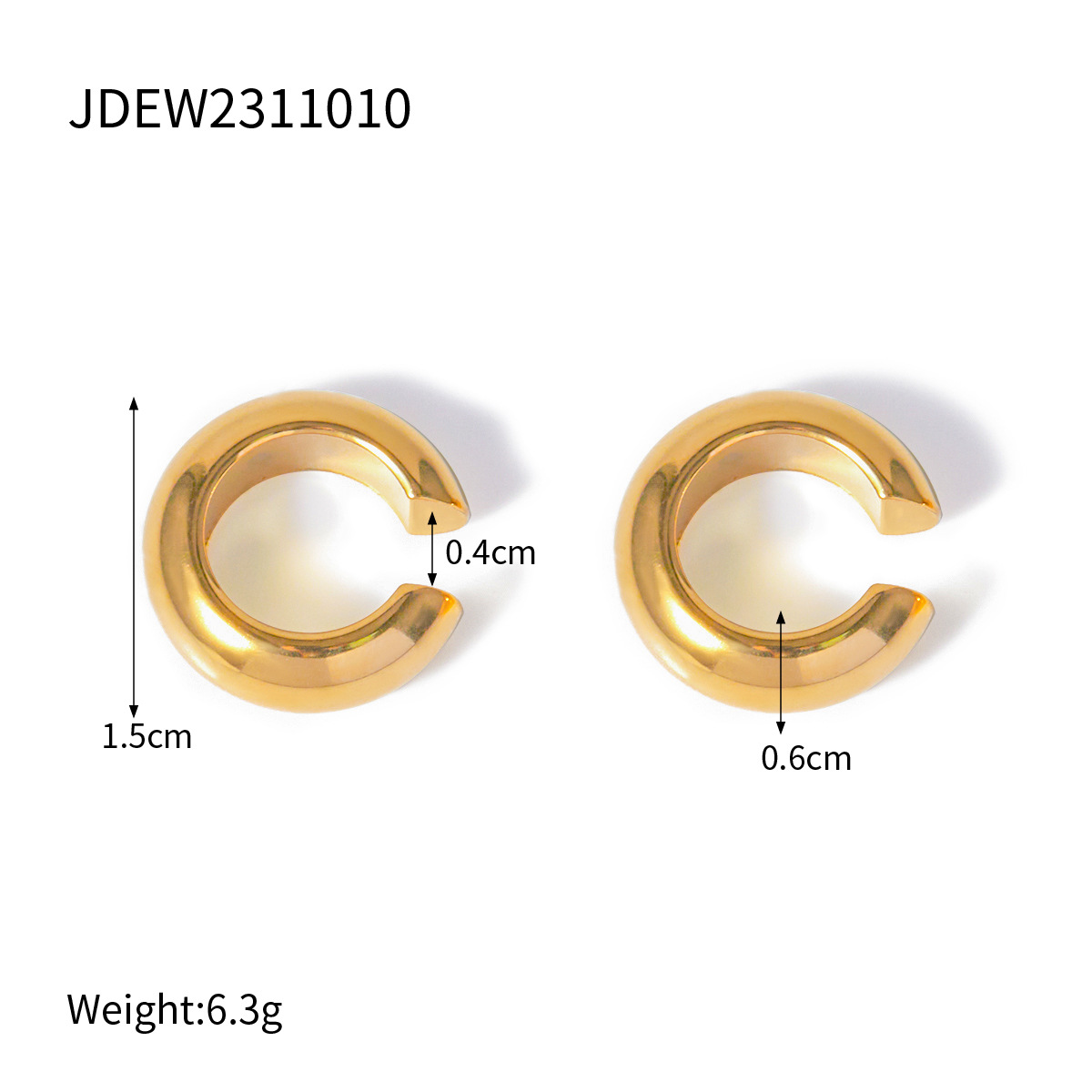 Jieding Pendientes de diamantes de círculo de acero inoxidable europeo y americano Pendientes de lujo ligero de alta calidad Pendientes de acero de titanio que no se desvanece Joyas transfronterizas