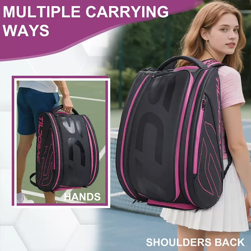 亚马逊新款大容量双肩包多功能网球包多功能匹克球包爆款羽毛球包