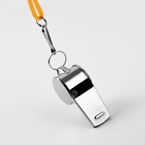 Manufacturer whistle metal training referee sports teacher children high pitch outdoor military kindergarten stainless steel whistle