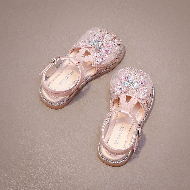 Children's footwear, summer sandals, shoes with butterfly for princess, soft sole