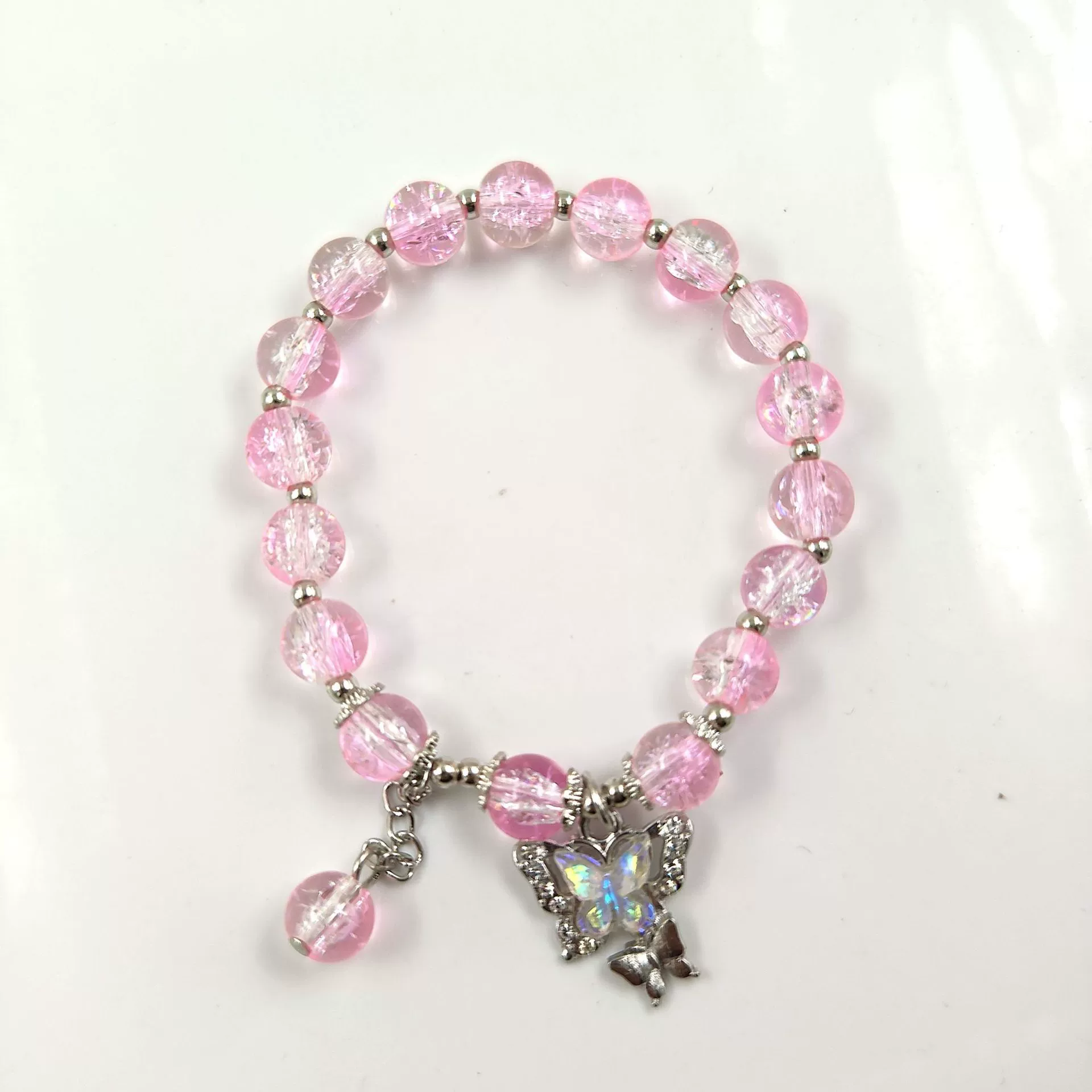 Милая бисерная bracelet, радужный кристалл, DIY