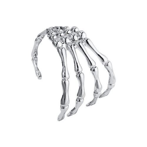 Niche design dark skeleton ghost claw bracelet, unisex trendy Ins niche design personalized hip-hop cuff headband trendy