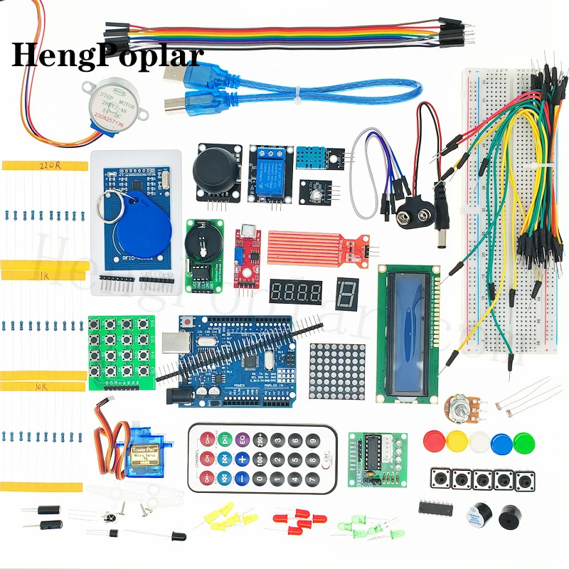 UNO R3 Development Board RFID Upgrade Kit de aprendizaje de inicio Kit de aprendizaje de motor paso a paso
