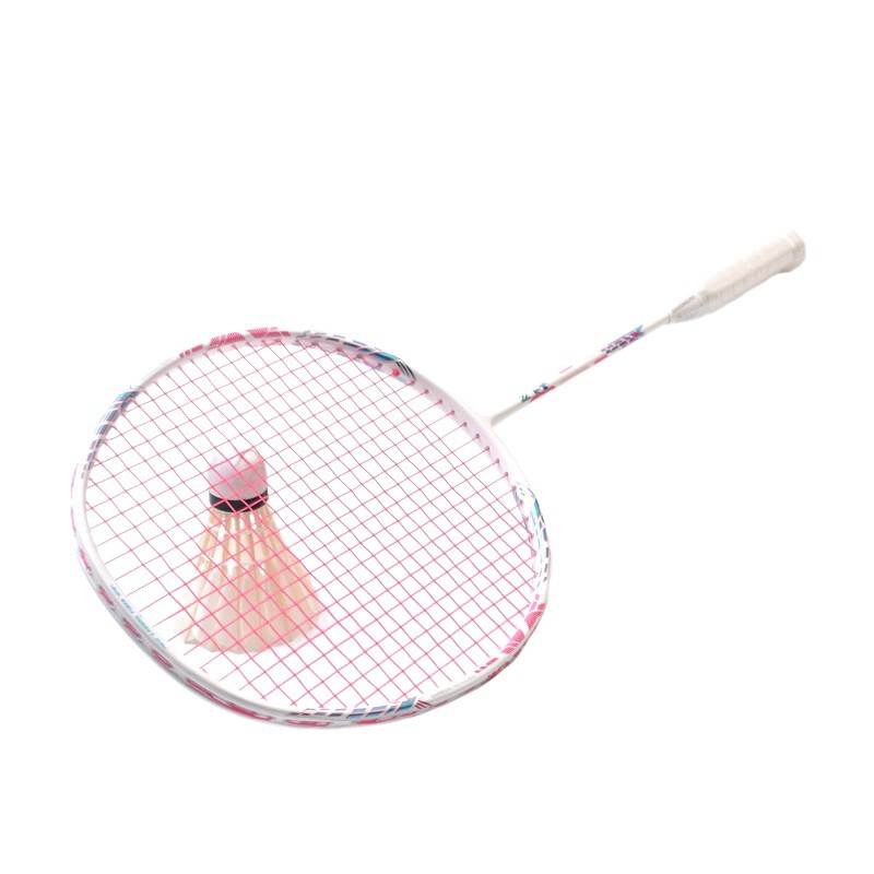 Racchetta da badminton 4U per adulti, potente e adatta per smash offensivi, interamente in fibra di carbonio._voghion.com