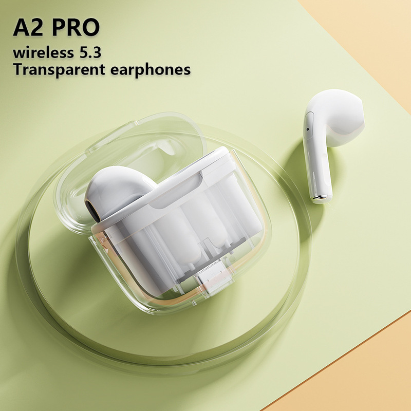 ホット販売Pro10起爆A2 Pro bluetoothイヤホン5.3超長航続水晶透明入耳無線マカロン|undefined