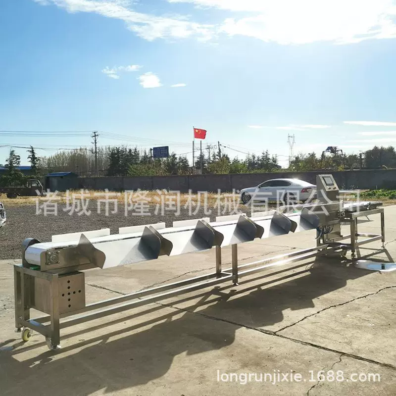 厂家供货全自动皮带式带鱼鲅鱼分选机 活鱼动态检重秤多规格分拣