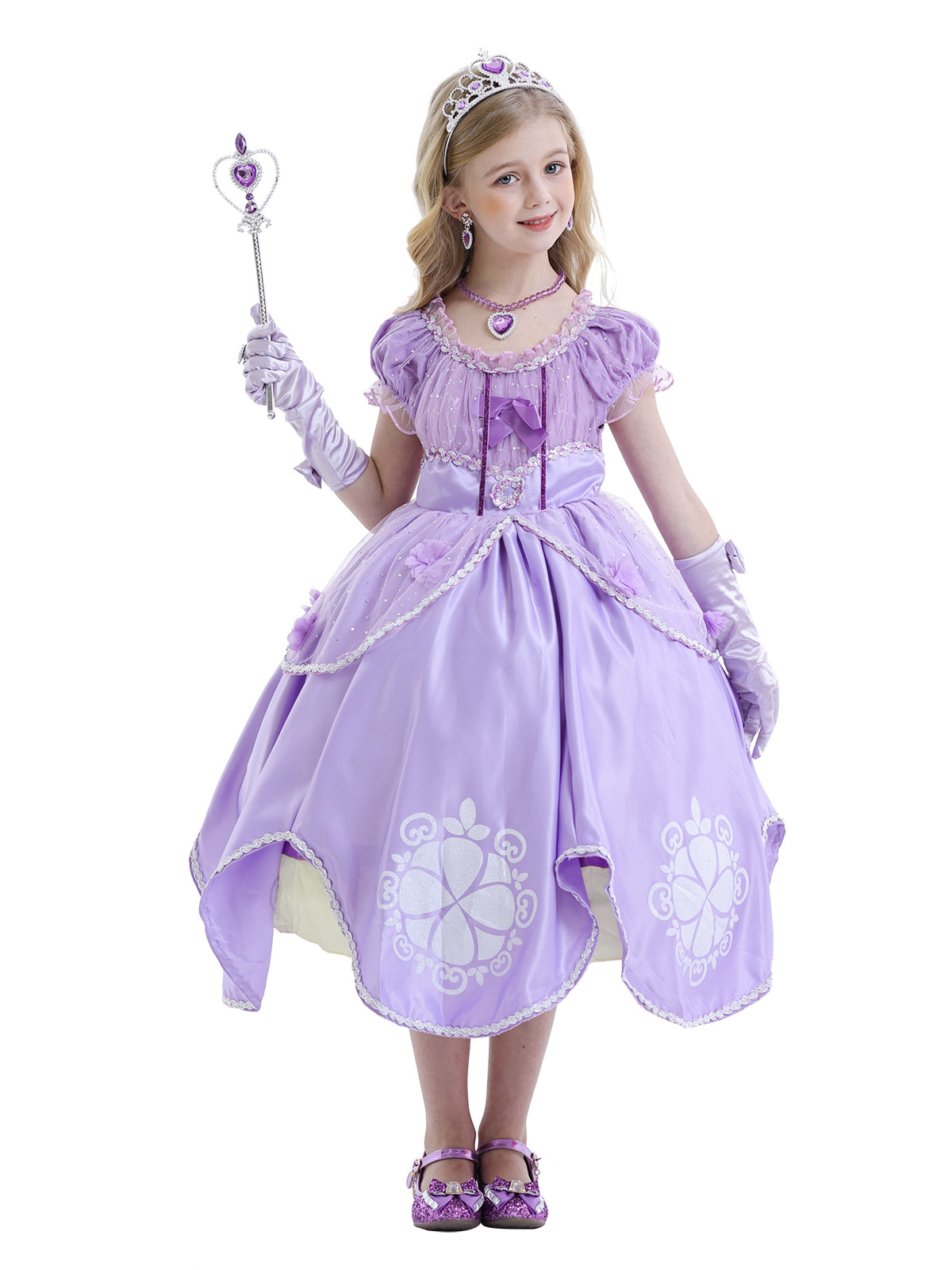 Sophia Flower Puffed Dress - Image 4