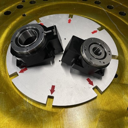 晶贺精密中空旋转平台大孔径伺服电机减速机多工位360度任意旋转