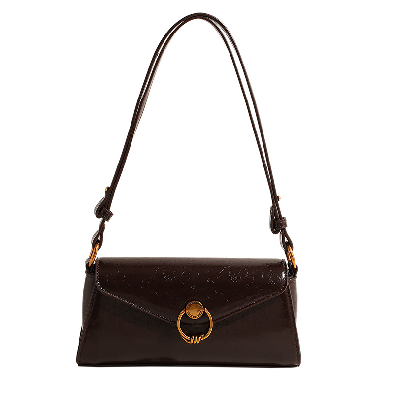 Korean Style Trendy Mini Baguette Bag For Women Spring/Summer New Shoulder Underarm Bag Textured Crossbody Square Bag - Thumbnail 5
