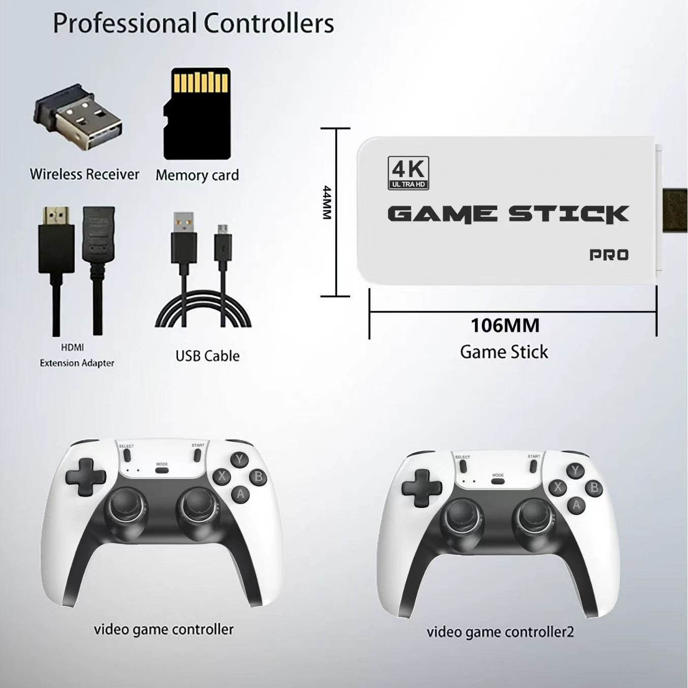 Игровая приставка M15 для дома, U Bao, 2.4G беспроводная, HDMI, HD 4K, аркадный джойстик