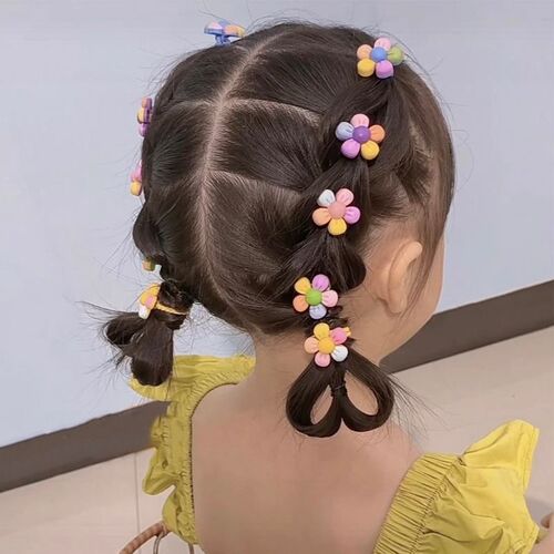 Korean style children's hairband baby headband cute bow tied hair like rubber band little girl hairband girls headwear