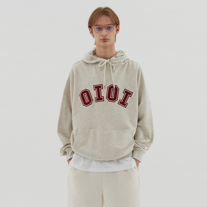 韩国潮牌rose朴彩英同款5252oioi卫衣连帽加绒男女情侣上衣