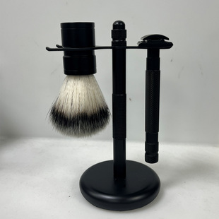 in stock wholesale men's manual razor beard brush shaving suit cleansing beauty tools