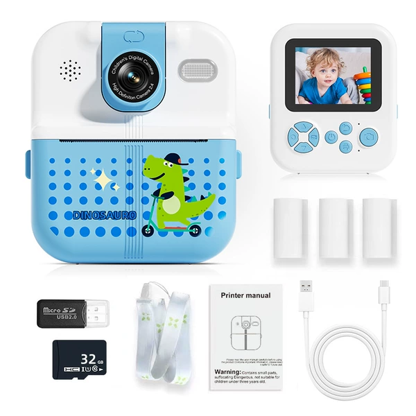 Blue dinosaur *S, lens, memory card, P02, 32G