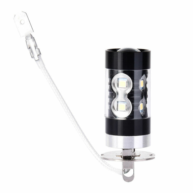 Lámpara de niebla de automóvil transfronteriza H3 50W lámpara de niebla de aluminio negro 10SMD stock