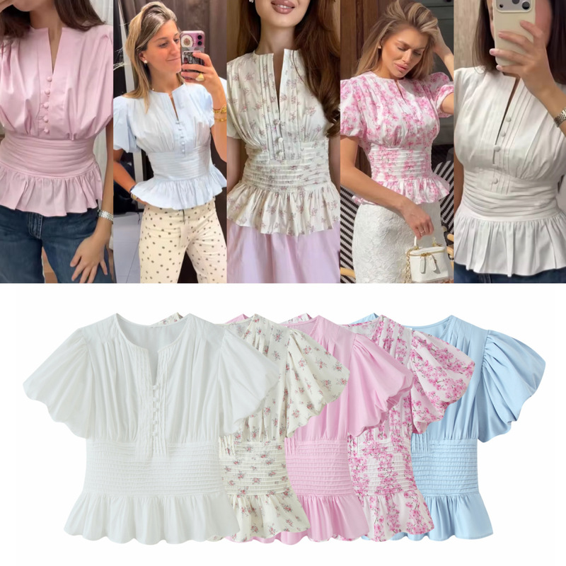 European and American cross-border AliExpress and Instagram best-selling women's lace patchwork T-shirt tops European and American cross-border AliExpress and Instagram best-selling women's lace patchwork T-shirt tops