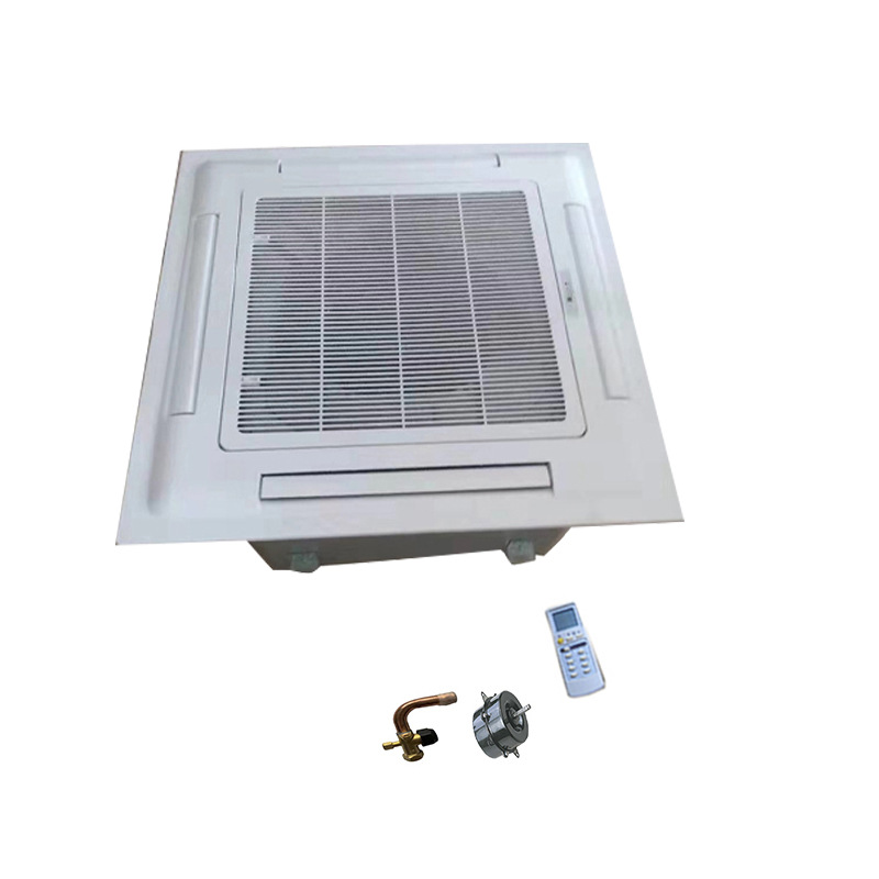 商用吊顶空调天花机盘管卡式二出风风机盘管商城超市天花机盘管