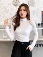 Обтягивающий лонгслив с интегрированной маской, высокий ворот, приятная к телу ткань, единый размер (80–130)