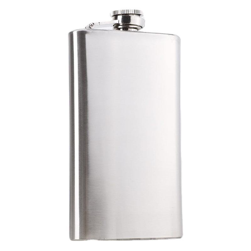 Factory wholesale direct supply stainless steel hip flask portable portable metal lid 6oz7oz8oz10oz brushed wine bottle