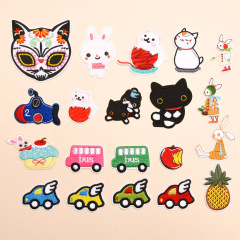 Cartoon Car Embroidery Patch High-end Clothing Decoration Computer Embroidered Clothes Patch Foreign Trade Export Can