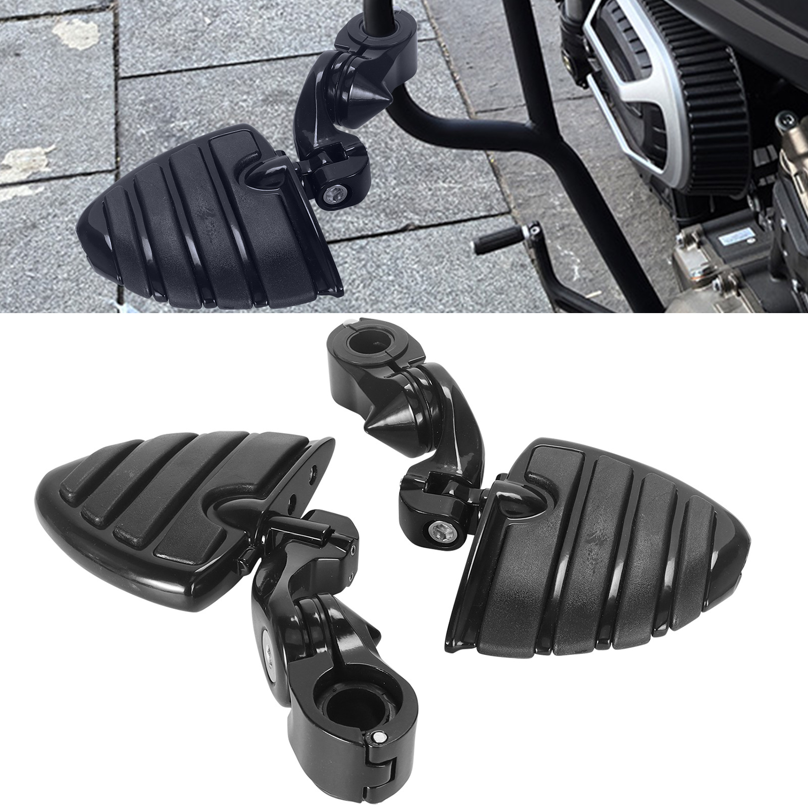 Harley Motorcycle Suitable for Glide Dual-Light Road Cruiser Flagship Model Modified with Guard Bars and Foot Pegs