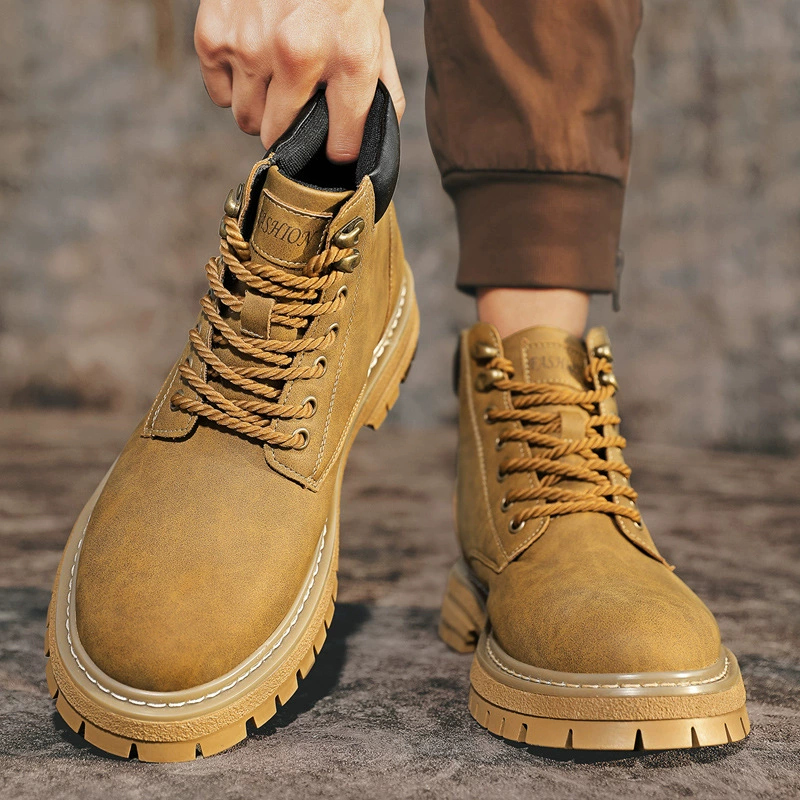 Martens, теплые высокие ботинки для отдыха в английском стиле