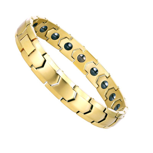 Stainless Steel Magnetic Therapy Bracelet Anti-static Negative Ion Energy Bracelet Men's Jewelry Wholesale Same Day Delivery