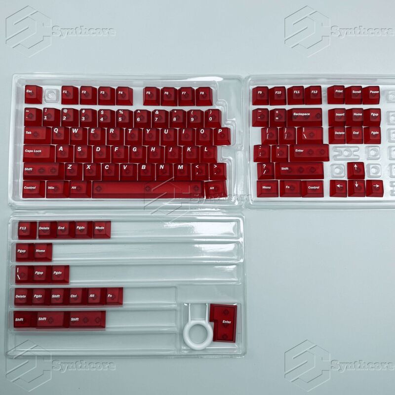 霧透明キーキャップ箱入り卸売オリジナル pbtUV 印刷カスタマイズされたキーキャップ PC 氷河白ウーティング|undefined